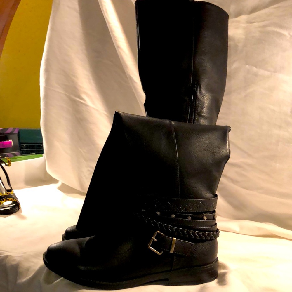 Black riding boots brand new with box